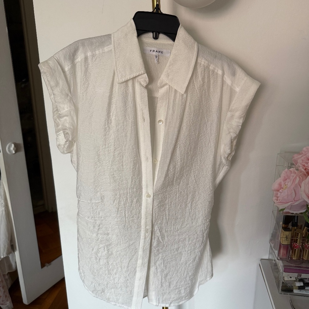 Frame white shirt blouse